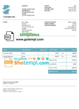 editable template, # digital smart universal multipurpose good-looking invoice template in Word and PDF format, fully editable
