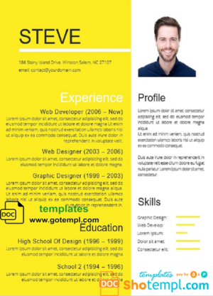 editable template, Professional Resume Template in WORD formatcc