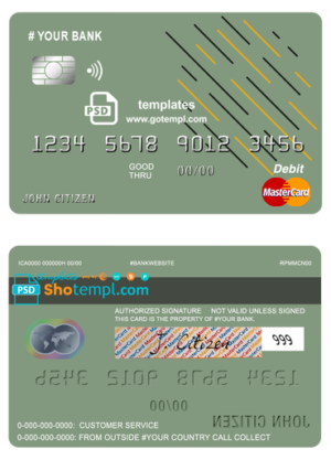 editable template, # energy line universal multipurpose bank mastercard debit credit card template in PSD format, fully editable