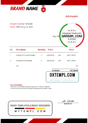editable template, # quick lap universal multipurpose invoice template in Word and PDF format, fully editable