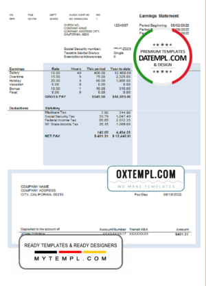 editable template, # after joy pay stub template in Word and PDF format