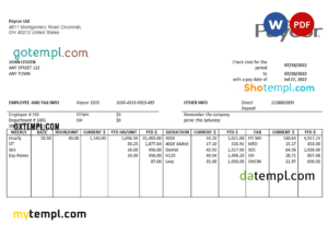 editable template, USA software technologies company employee sheet template in Word and PDF format