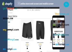 editable template, cycling sportwear fully ready online store Shopify hosted and products uploaded 30