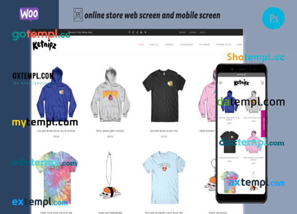 editable template, children’s clothing fully ready online store WooCommerce hosted and products uploaded 30