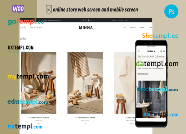 editable template, home goods completely ready online store WooCommerce hosted and products uploaded 30