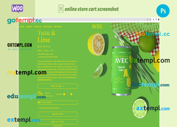 editable template, alcoholic drinks completely ready online store WooCommerce hosted and products uploaded 30