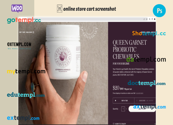 editable template, tasty nutrafruit completely ready online store WooCommerce hosted and products uploaded 30