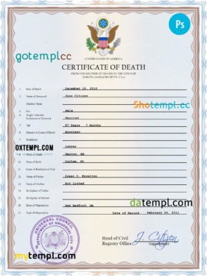 editable template, # affiliate death universal certificate PSD template, completely editable