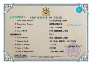 editable template, # certificate dominate death universal certificate PSD template, completely editable