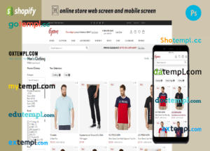 editable template, brands retailer completely ready online store Shopify hosted and products uploaded 30