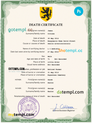 editable template, # point flow death universal certificate PSD template, completely editable