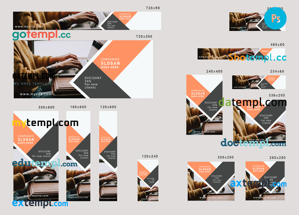 FREE editable template, # up business editable banner template set of 13 PSD
